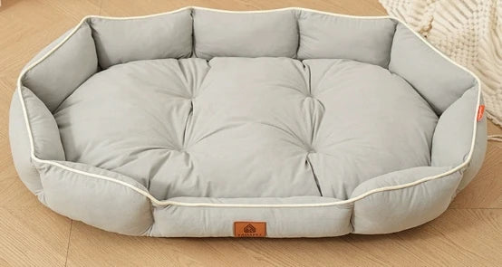 Solid Color Non Slip Soft Breathable High Rebound Dog Golden Fur Shiba Inu Mattress Sleeping Bed Large Dog Pet Bed Pet Supplies