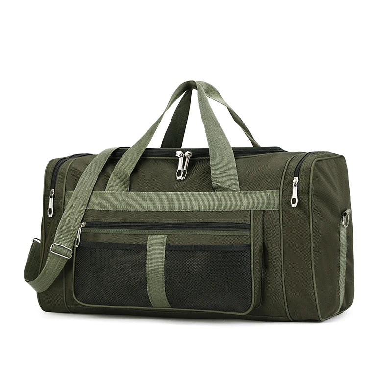 1 bolsa de armazenamento de bagagem de grande capacidade, bolsa de viagem portátil, ombro ou transversal, bolsa de fitness