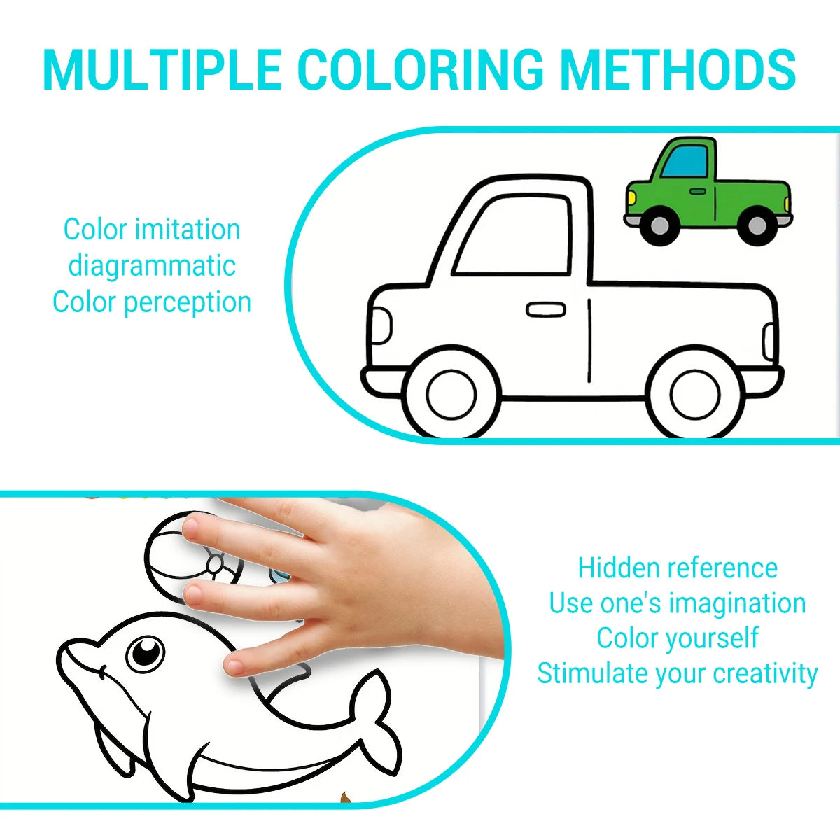 1 conjunto de 10 livros de colorir para desenho simples de rastreamento de caligrafia infantil, aprendizagem de desenho simples e coloração DIY