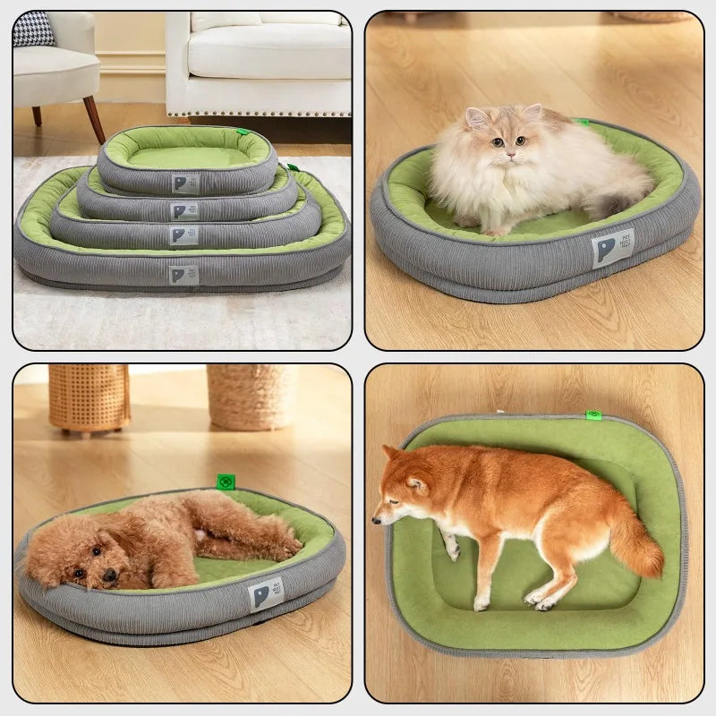 Pet Dog Bed Sofa Cat Warm Soft and Comfortable Sleeping Bed with Non-slip Design Portable Detachable Washable Pet Dog Bed Sofa