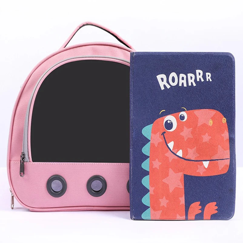 Bolsa de transporte para cães, gatos, pássaros e coelhos com almofada de algodão grosso, mochila de aviação para animais de estimação, bolsa de viagem portátil anti-sufocante, bolsa para cães de estimação