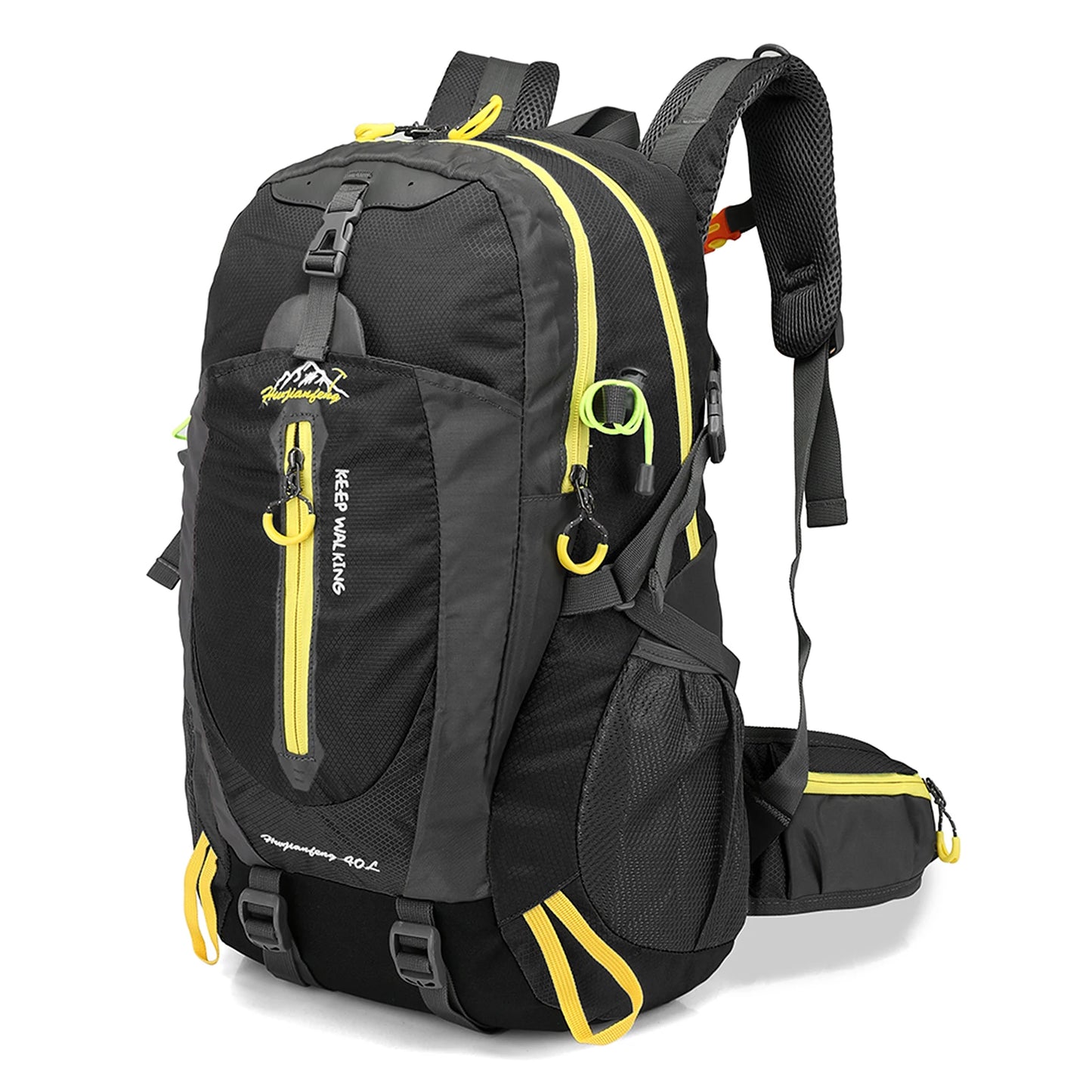 Mochila de viagem resistente à água de 40L para acampamento, caminhada, laptop, mochila de caminhada, escalada, mochilas para homens e mulheres, suprimentos para caminhada