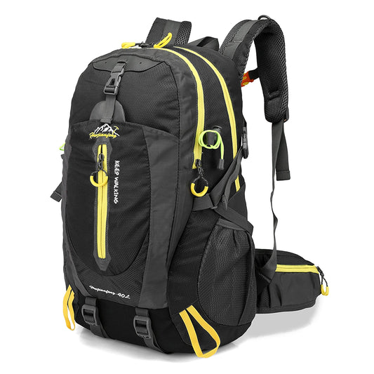 Mochila de viagem resistente à água de 40L para acampamento, caminhada, laptop, mochila de caminhada, escalada, mochilas para homens e mulheres, suprimentos para caminhada