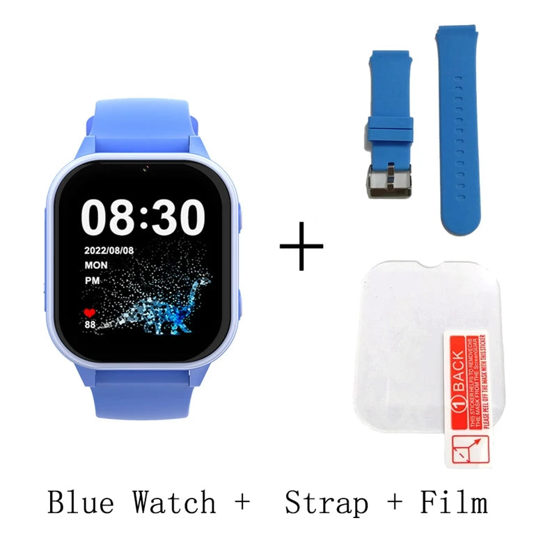Relógio inteligente infantil Wonlex 4G SOS GPS WiFi Relógio de pulso Whatsapp KT19Pro Android 8.1 com câmera de chamada de vídeo Monitor Smartwatch infantil