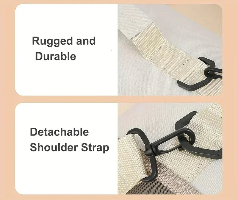 Bolsa de transporte para animais de estimação, dobrável, respirável e portátil premium, leve para cães e gatos pequenos, bolsa de ombro para transporte de gatos e gatinhos ao ar livre