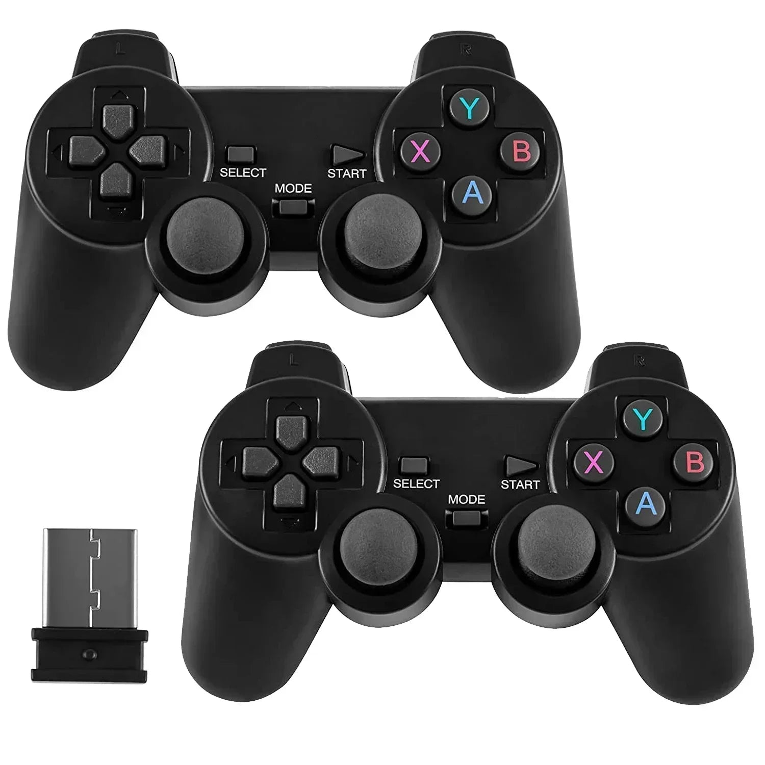4K HD Video Game Console 2.4G Double Wireless Controller For PS1/FC/GBA Retro TV Dendy Game Console 10000 Games Stick Dropship