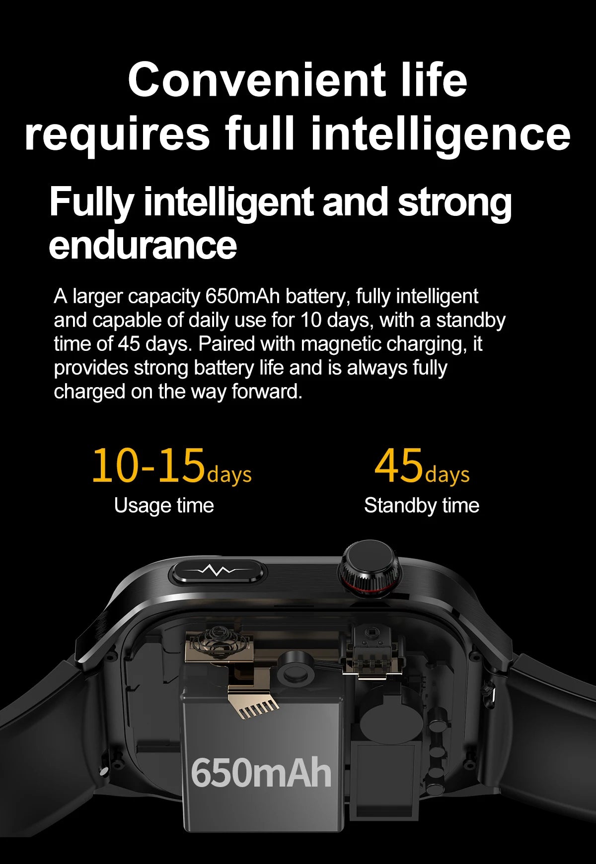Novo 2025 para Huawei Três altas pressão arterial Smartwatch ECG Ácido Úrico Frequência Cardíaca Relógio Análise Corporal Monitoramento de Saúde Relógios