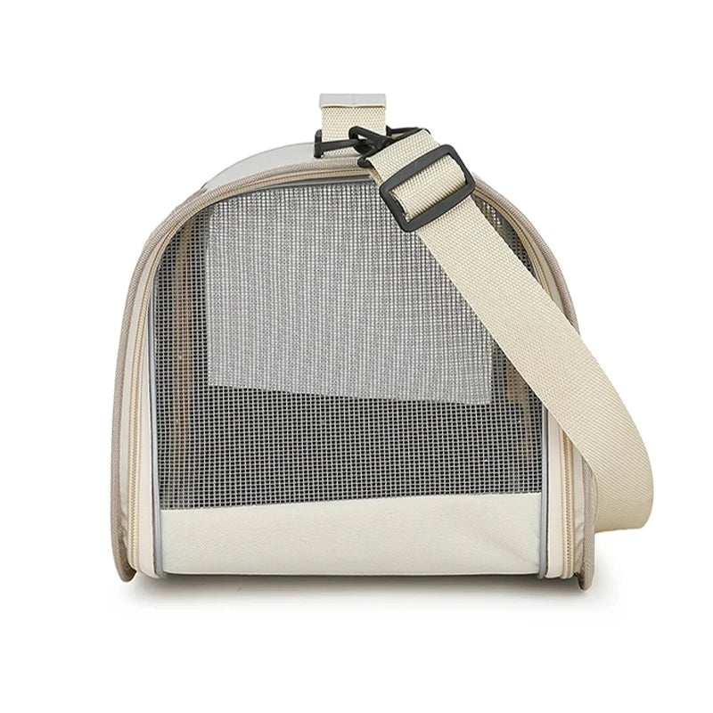Bolsa de transporte portátil para animais de estimação para cães e gatos pequenos, bolsa dobrável para gatos ao ar livre, bolsa de ombro respirável para gatos, bolsa de transporte para gatinhos