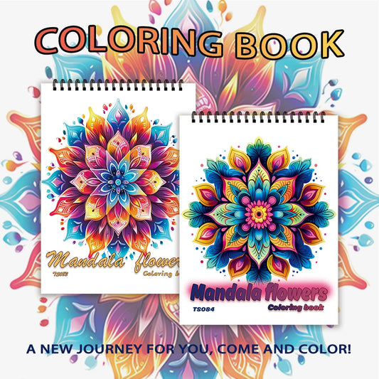 Livro de colorir em espiral - 30 folhas, livro de colorir para adultos, 11,2 x 8,3 polegadas, papel grosso de 100 g, livro de desenho, presente de boas-vindas para o feriado