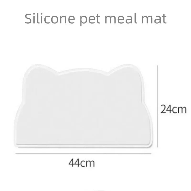 Silicone Pet Food Mat Easy To Clean Cat Dog Food Mat Pet Supplies Waterproof Spill-Proof Food-Grade Bowl Mat BPA Free Large Size