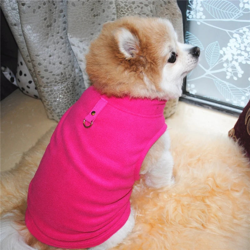 Colete de lã europeu americano quente para outono e inverno para animais de estimação, fantasia para cães e gatos, casaco fashion para filhotes, roupas respiráveis