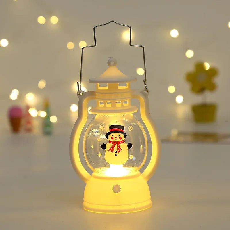 Enfeites de Natal 2025 com lanterna LED a pilhas, decorações de Natal para casa, Natal, Natal, Natal, Natal