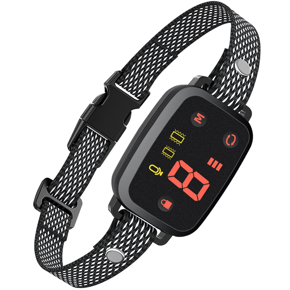 Automatic Anti Bark Dog Collar for Puppies Waterproof Rechargeable Dog Effective Stop Barking Training Collar Double Vibration