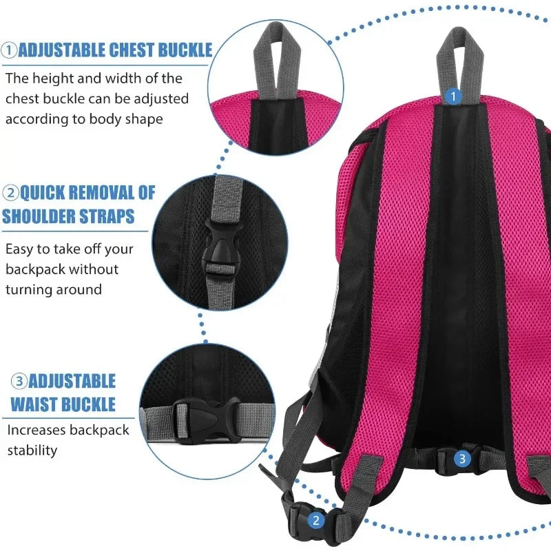 Nova mochila de viagem portátil com dois ombros, bolsa para transporte de cães de estimação, bolsa frontal de malha