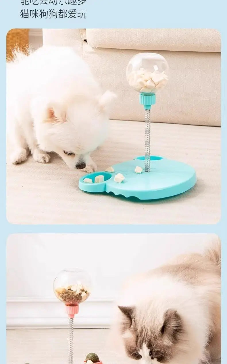 Dog Swing Feeder Ball Self-Entertainment Gadget, Shake & Feed Toy for Teddy, Bichon, Pomeranian & Other Pets