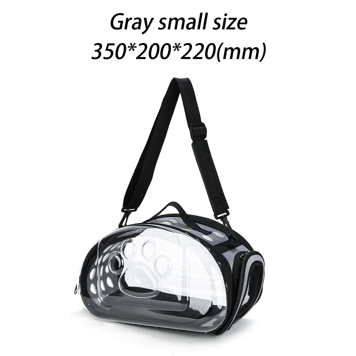 Bolsa de ombro para animais de estimação, bolsa de transporte para gatos, bolsa respirável para viagem ao ar livre, cápsula transparente para filhotes e gatinhos, bolsa de ombro portátil