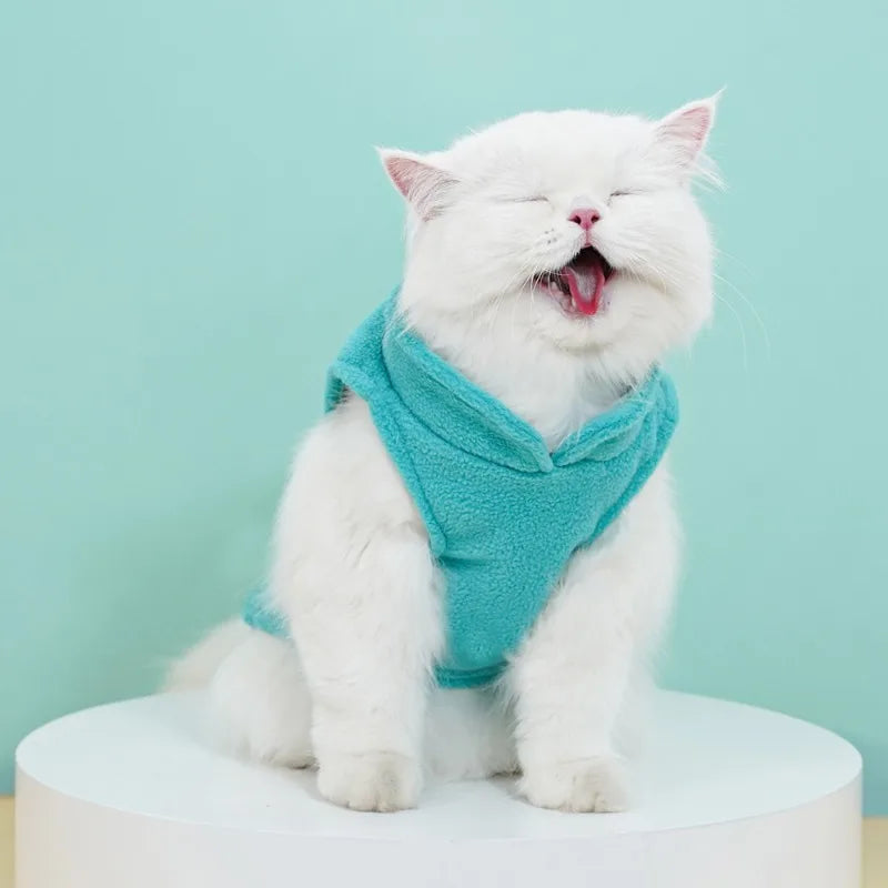 Roupas de lã macia para cães pequenos, filhotes, gatos, coletes, roupas para chihuahua, jaqueta de buldogue francês, casacos pug, atacado