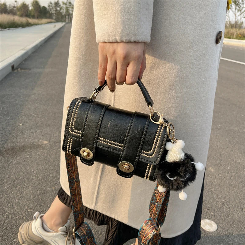 1 conjunto faça você mesmo para fazer bolsa de couro artesanal, mochila, material costurado à mão com peças, acessórios de couro feitos à mão