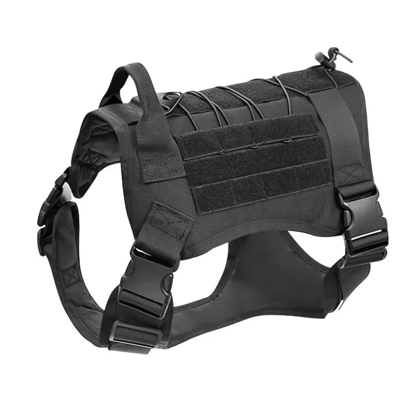 Colete de camuflagem tática para cães de médio e grande porte, fácil controle e confortável para caminhadas, treinamento e atividades ao ar livre