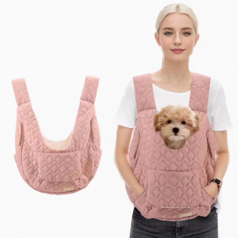 Bolsa de transporte para animais de estimação, mochila de peito extra grande com capacidade para cães e gatos, bolsa para atividades ao ar livre, à prova d'água e resistente ao vento, bolsa portátil para animais de estimação