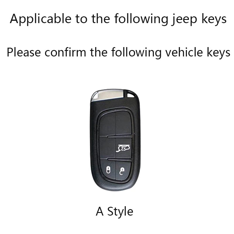 Capa protetora para chave de carro TPU com 3 botões para Jeep Renegade Compass Grand Cherokee para Chrysler 300C Wrangler Dodge