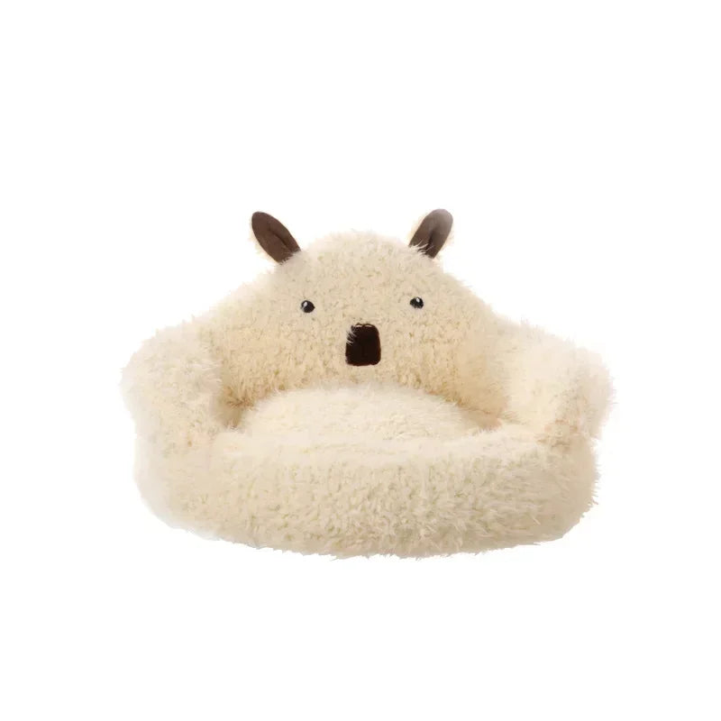 #For New alpaca cat bed winter warm dog bed deep sleep cat bed pet supplies cat sofa&