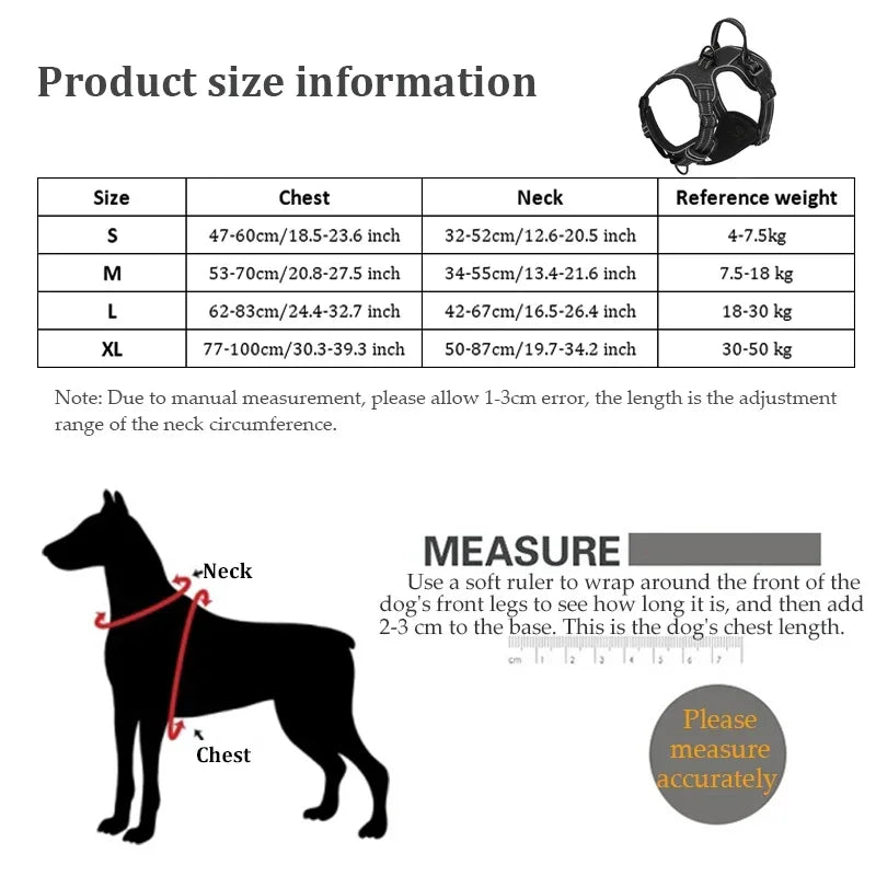 Coleira de nylon ajustável para cães, colete refletivo, macio e respirável, sem puxões, coleira para animais de estimação para cães pequenos e grandes