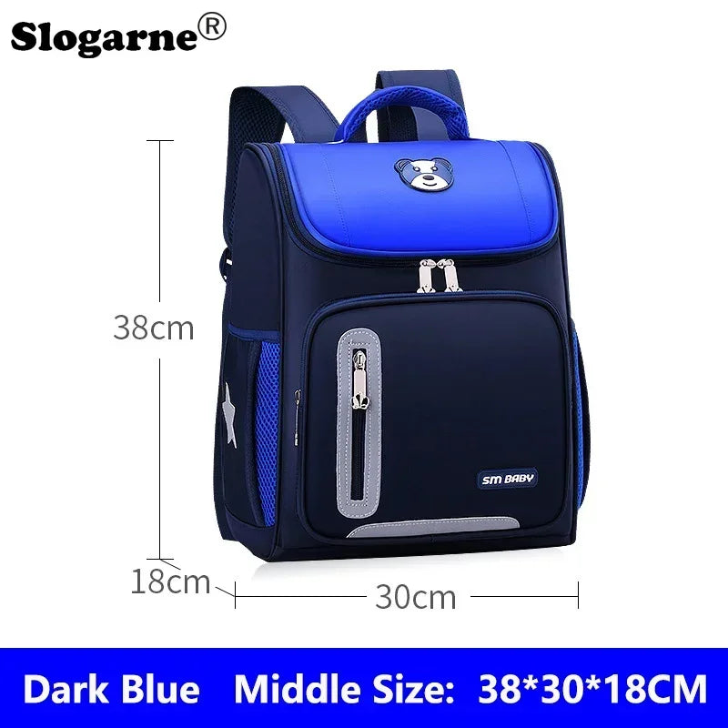Mochilas escolares simples para estudantes, primárias, meninos, 1ª à 6ª série, proteção para coluna, redução de peso, mochila escolar para meninas, mochila unissex