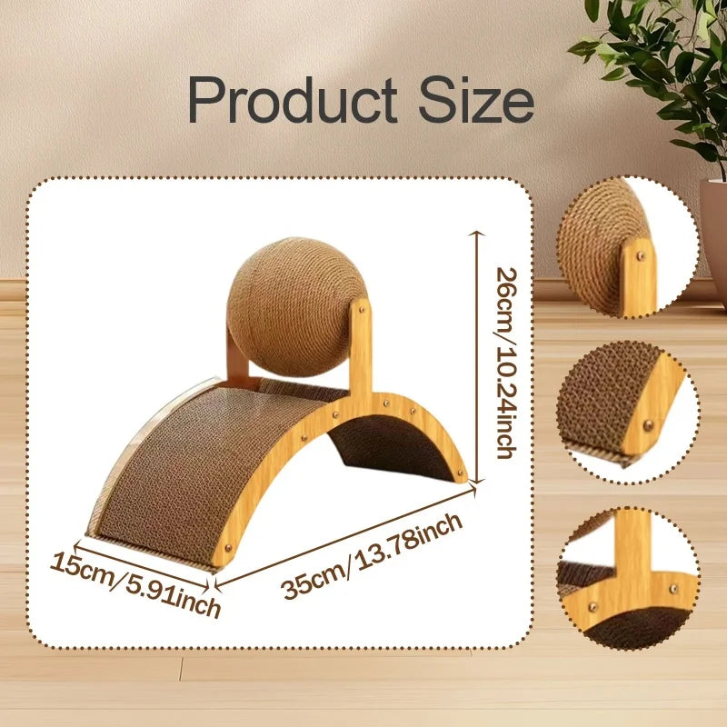 Brinquedo arranhador de coelho para gatos gatinhos brincarem dentro de casa proteger móveis sisal natural arranhador de gato acessório de treinamento para animais de estimação