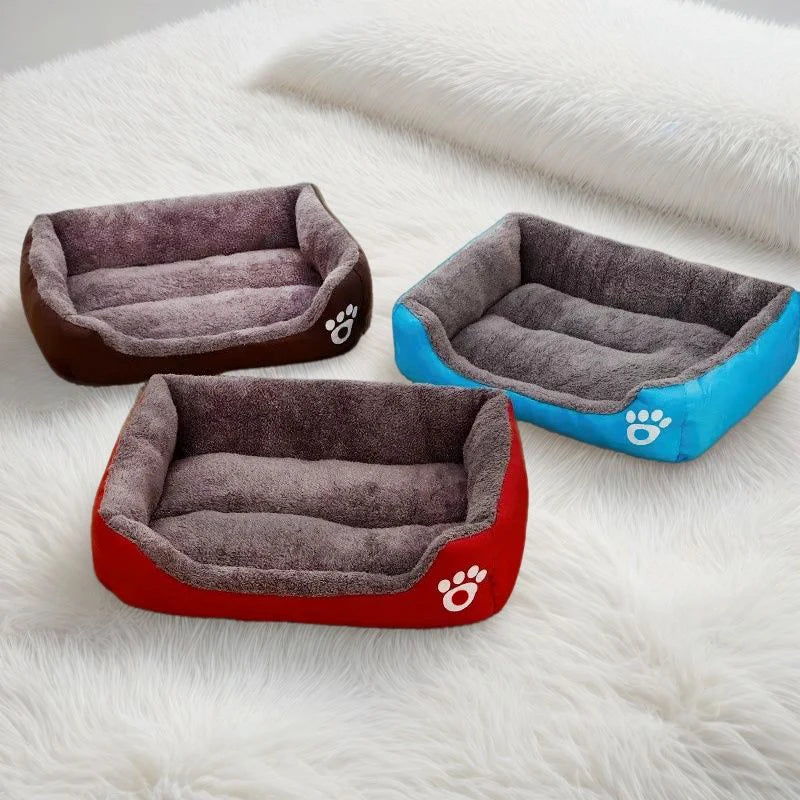 Tapete clássico para animais de estimação, moda canil para cães, cama, casa, respirável, algodão, macio, ninho de gato, cama quente para cães pequenos e médios