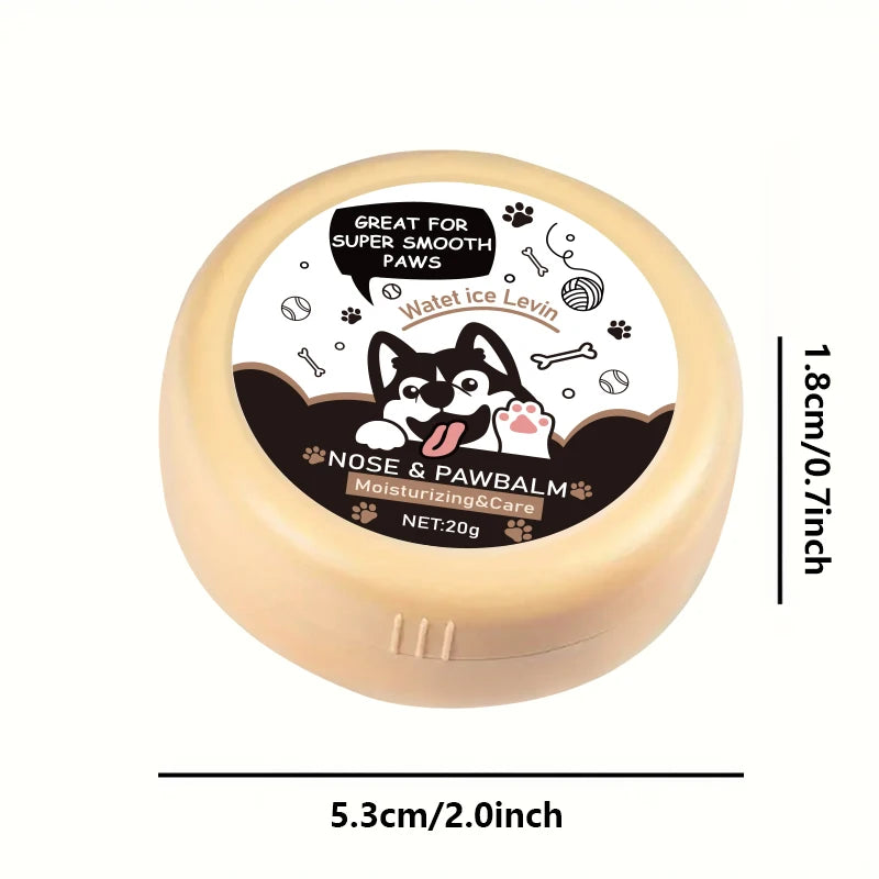 Bálsamo para nariz e patas de cachorro 20g, creme protetor para patas de cachorro, gatos, cães, hidratante para patas de animais de estimação, reparo de rachaduras nos pés, acessórios para animais de estimação