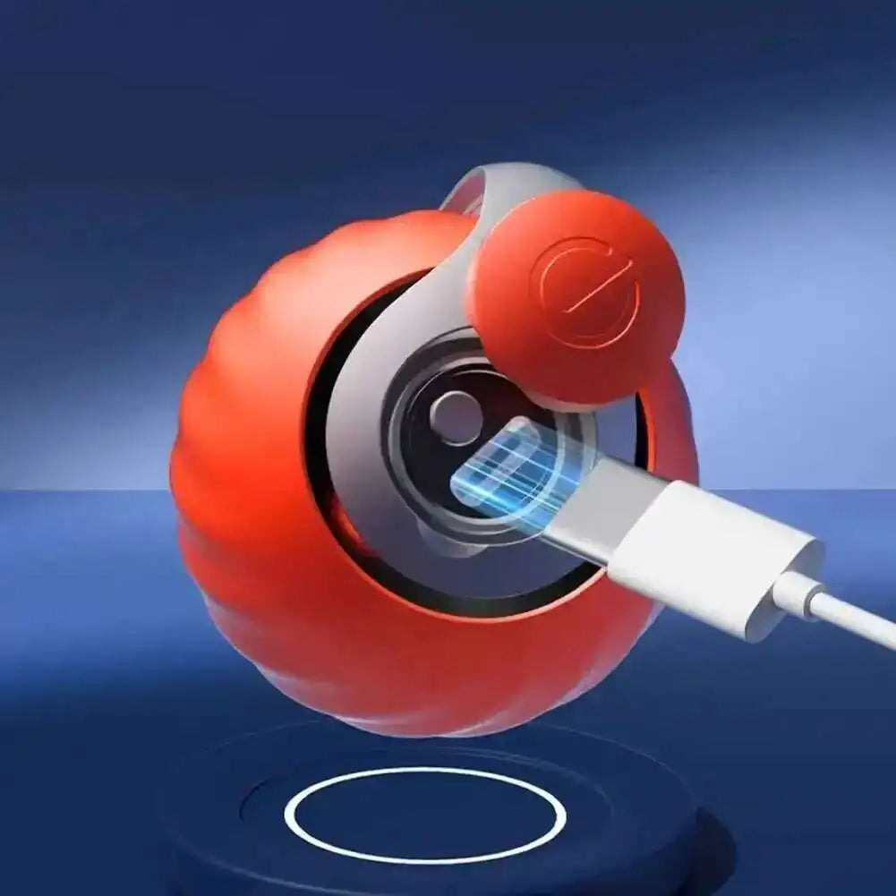 Bola de brinquedo interativa inteligente para gatos, bola rolante automática com cauda falsa, brinquedo elétrico recarregável por USB para animais de estimação, para provocação e treinamento