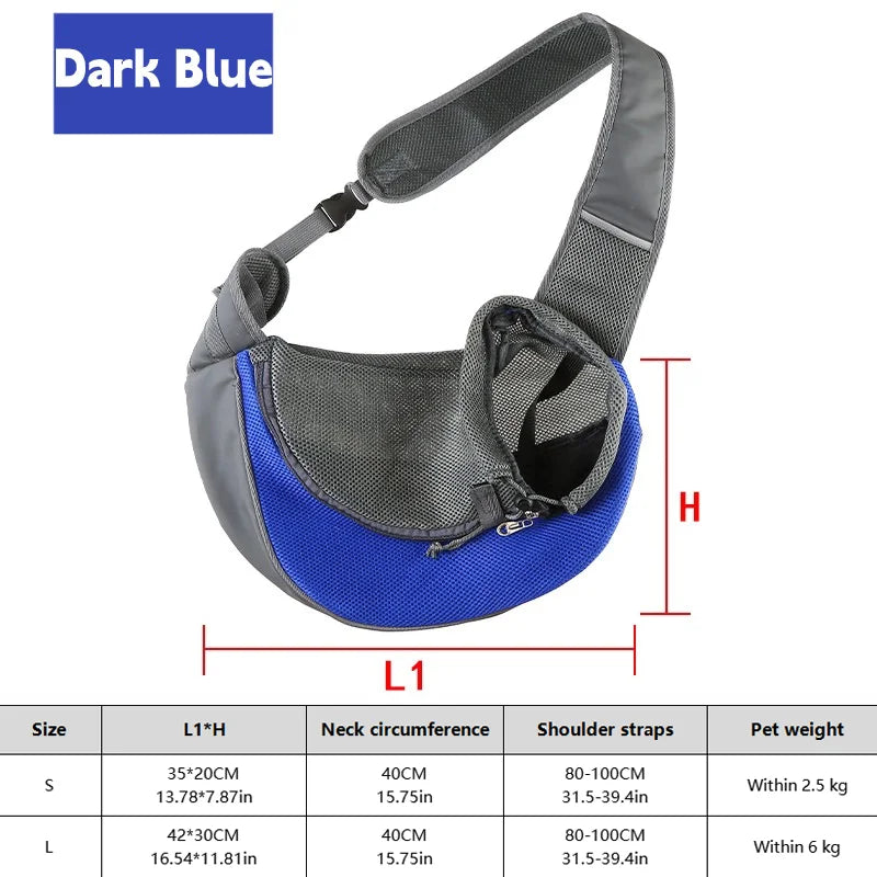 1 peça mochila para cachorro, bolsa de viagem transversal de malha respirável para filhotes, gatos, caminhadas e acampamentos