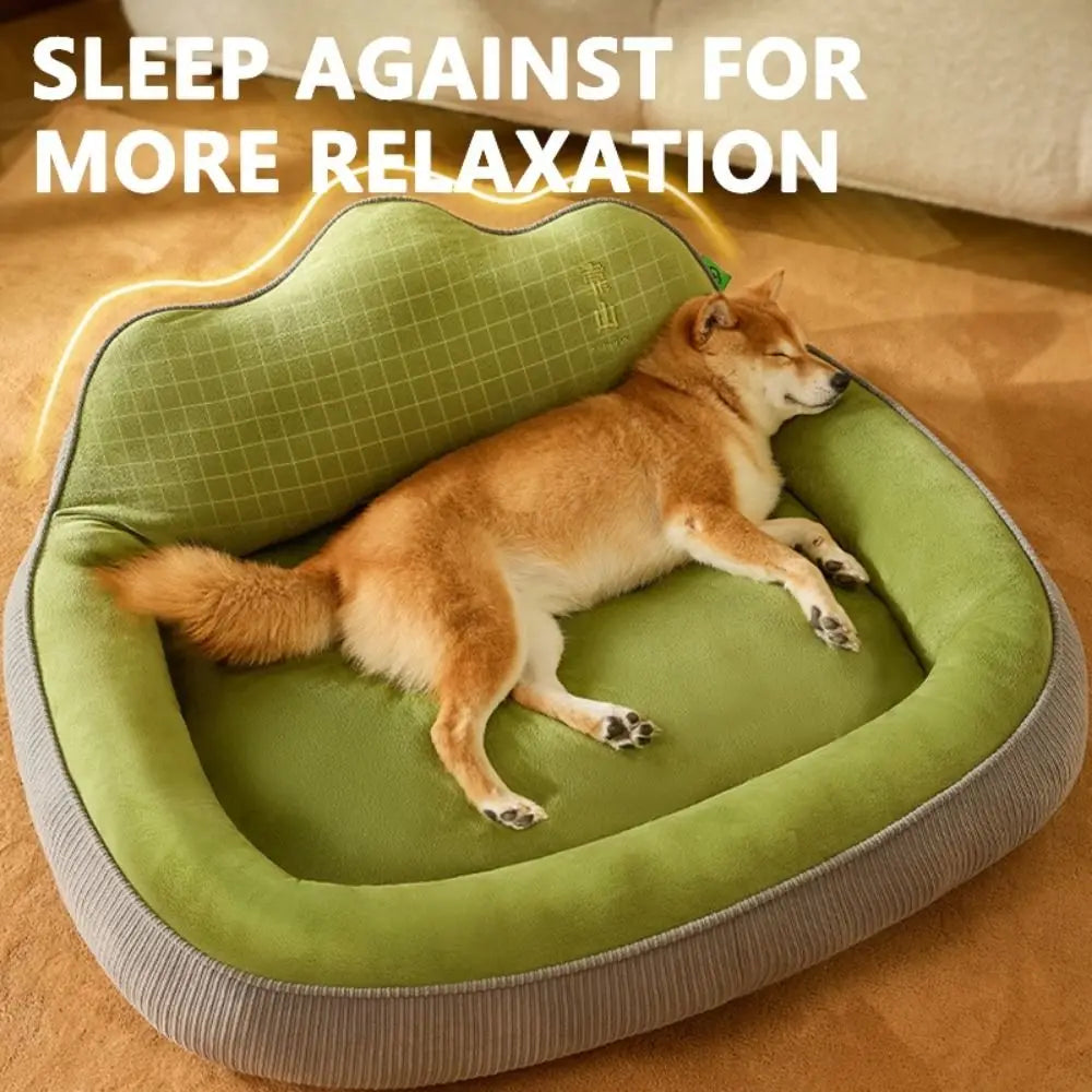 Washable Big Dog Sofa Bed Soft Neck Protection Pet Mattress Pillow Non-slip Design Four Seasons Pet Sleeping Nest