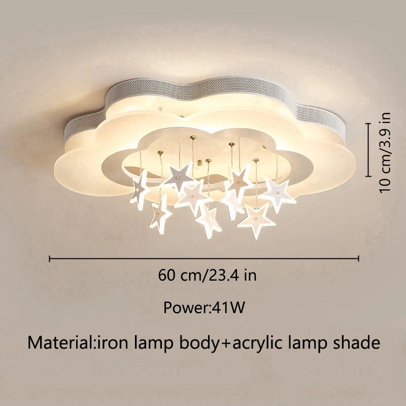 Kids Room Light Fixture Lamp For Children Kids Lamp For Bedroom Chandelier Kids Led Star Roof Light Kids Children Room Led Light