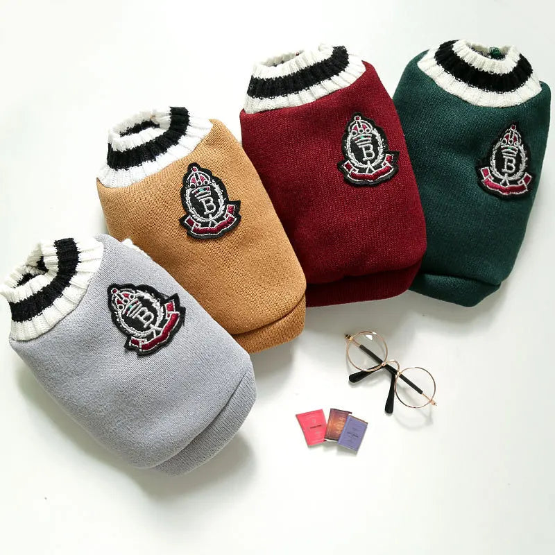 Winter Cat Dog Sweater Pullover Pet Clothes Small Dog Vest Puppy Jacket Kitty Costume Cats Outfit Warm And Cozy Pet Clothing