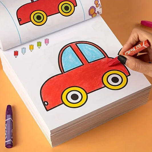 Livro de colorir com 160 páginas de pintura e grafite para aprender arte, pintura, iluminação e melhorar a capacidade de compreensão