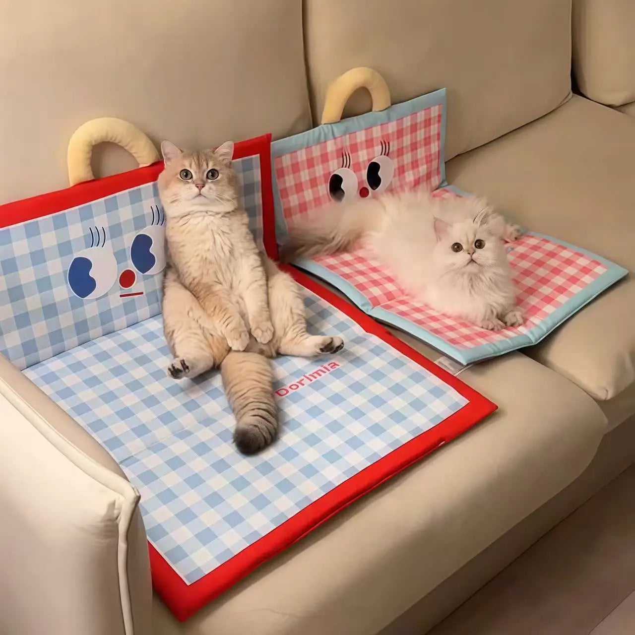 Cama para cães e gatos atualizada 2025 - Colchão para dormir - Impermeável, antiderrapante, dobrável, multifuncional, para ambientes internos e externos