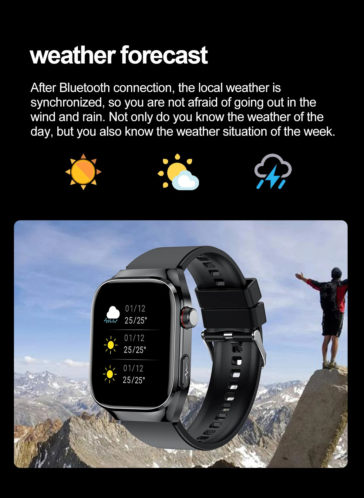 Novo 2025 para Huawei Três altas pressão arterial Smartwatch ECG Ácido Úrico Frequência Cardíaca Relógio Análise Corporal Monitoramento de Saúde Relógios