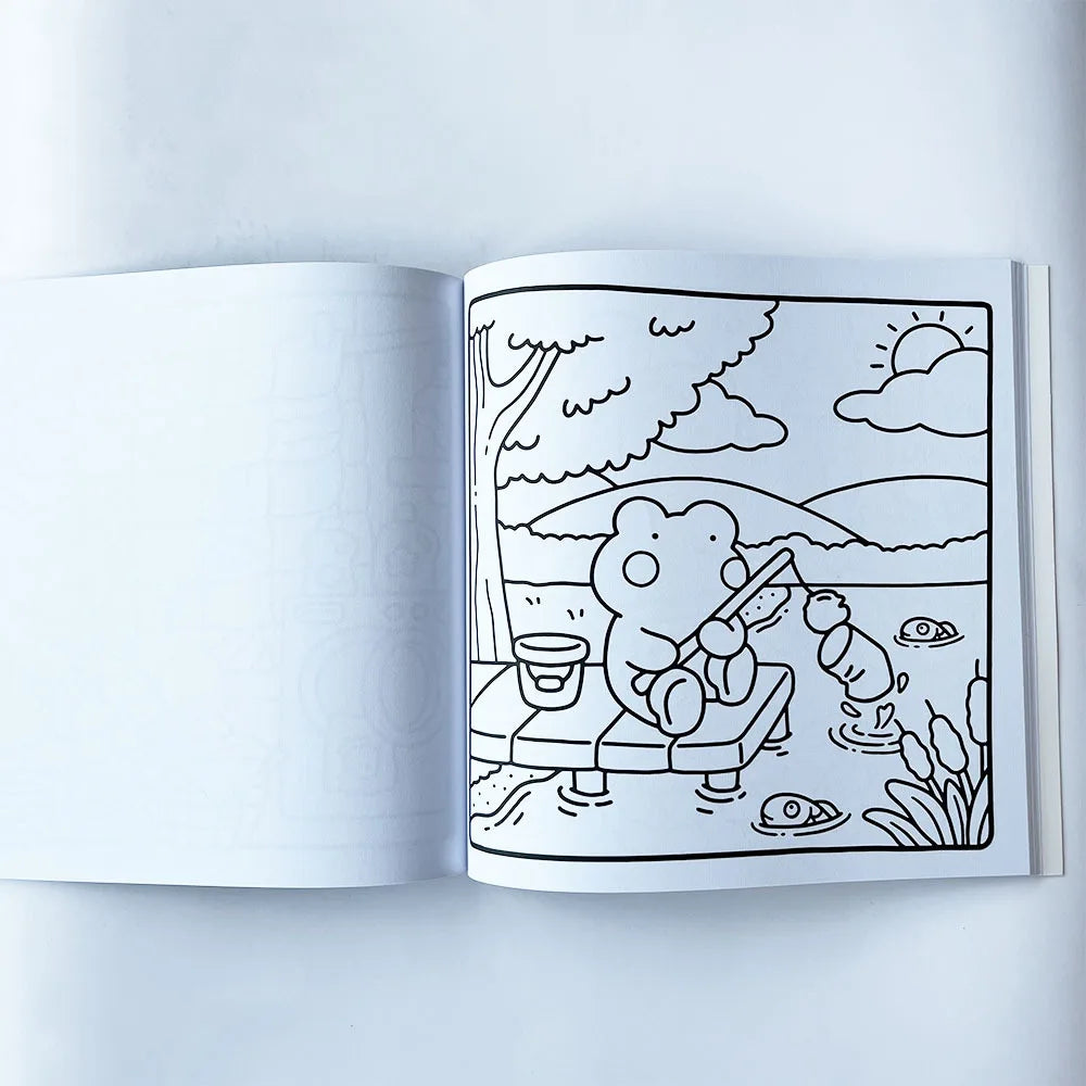 Livro de colorir fofinho assustador para adultos, adolescentes e crianças, com tema de Halloween, desenho e atividade divertida