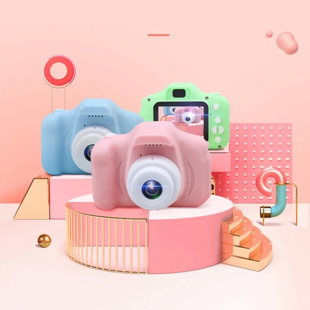 X2 Mini Câmera Digital Infantil Pode Tirar Fotos e Vídeos Linda Câmera Pequena Fotografia Presente de Aniversário para Crianças Brinquedos para Crianças