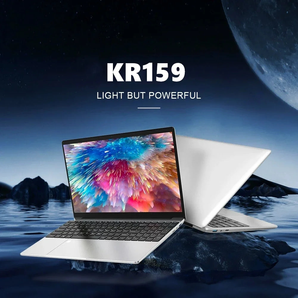 Notebook portátil N5095 de 15,6" com até 32 GB de RAM, 2 TB de armazenamento, Windows 10/11 Pro, retroiluminação preta, teclado inglês/russo, notebook portátil