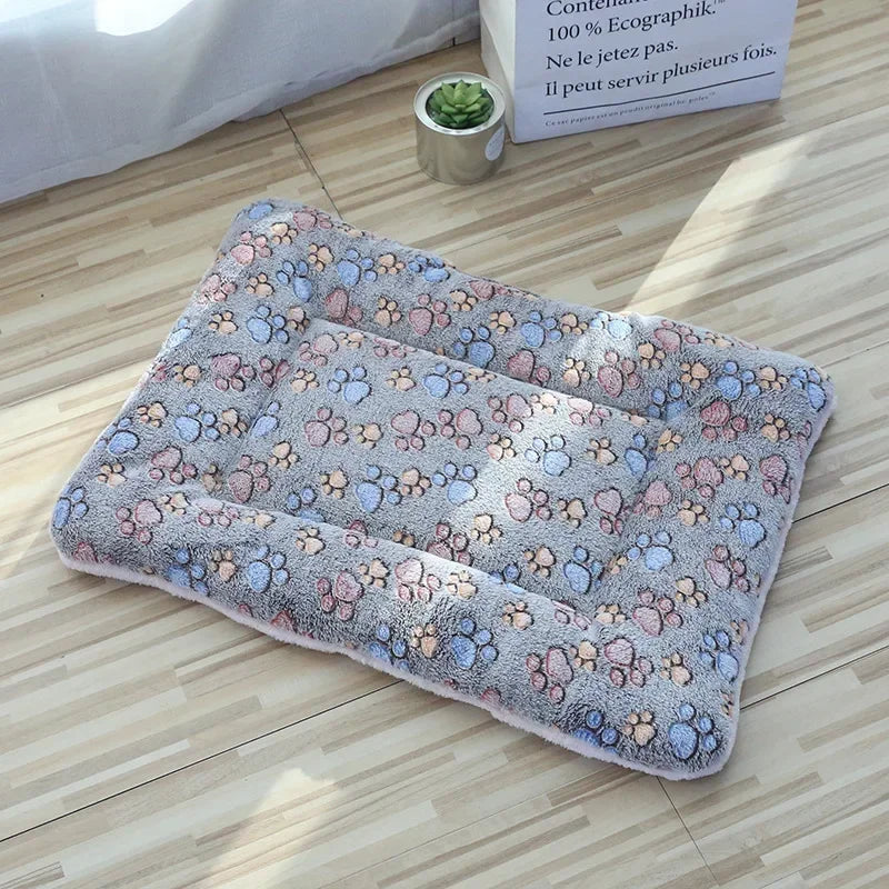 Tapete de pelúcia dupla face para animais de estimação, cama curta de pelúcia para gatos, cães pequenos, cobertor fofo para animais de estimação, almofada quente para gatinhos, sofá-cama para gatos