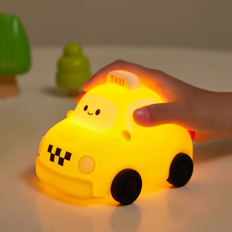 Luz noturna de silicone macio - USB recarregável, controle de toque, lâmpada de cabeceira regulável em 3 níveis para berçário, crianças, bebês e decoração de presentes