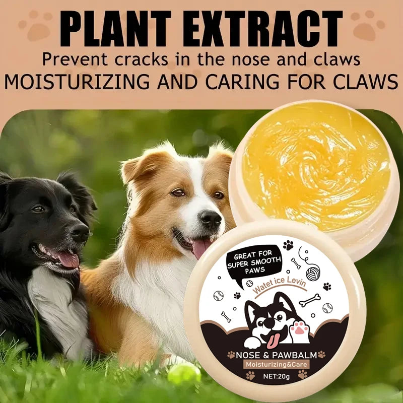 Bálsamo para nariz e patas de cachorro 20g, creme protetor para patas de cachorro, gatos, cães, hidratante para patas de animais de estimação, reparo de rachaduras nos pés, acessórios para animais de estimação
