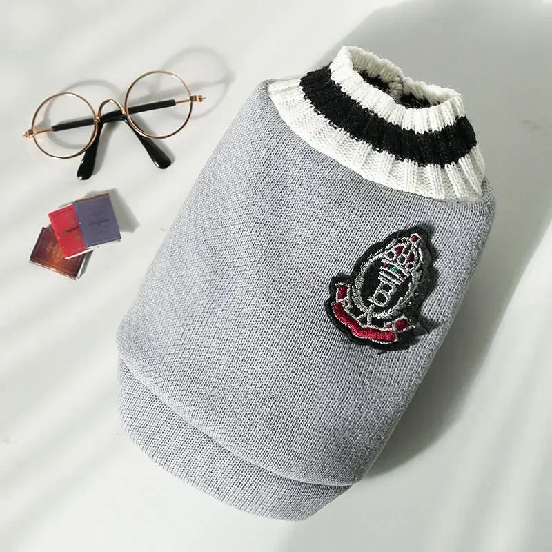 Warm Dog Sweater Winter Clothing Turtleneck Knitted Pet Cat Puppy Clothes Costume for Small Dogs Chihuahua Outfit Sweaters Vest