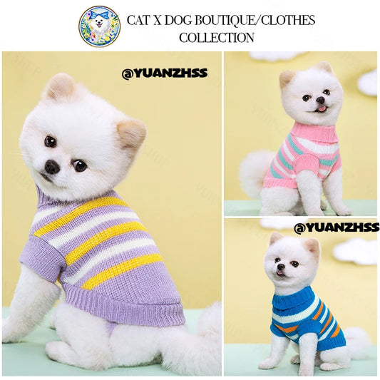 Nova coleção de suéteres para animais de estimação - Roupas de inverno aconchegantes em malha para cães e gatos | Suéteres estilosos para animais