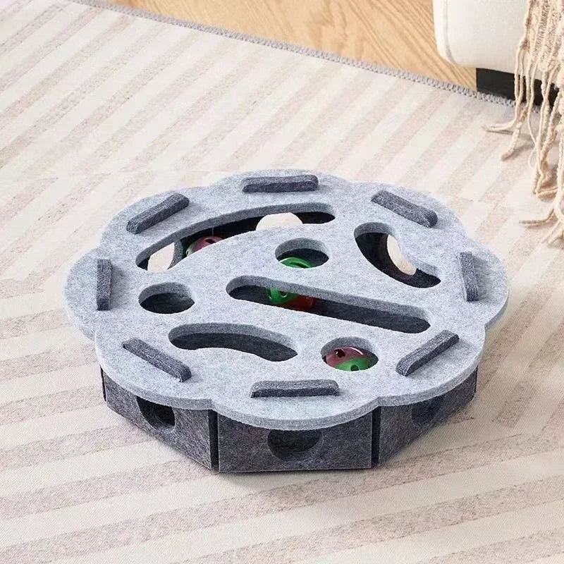 Brinquedos de quebra-cabeça interativos para gatos - Caixa de labirinto com estimulação mental e jogos sensoriais para gatinhos que vivem em ambientes internos | Quebra-cabeças divertido para gatos inteligentes