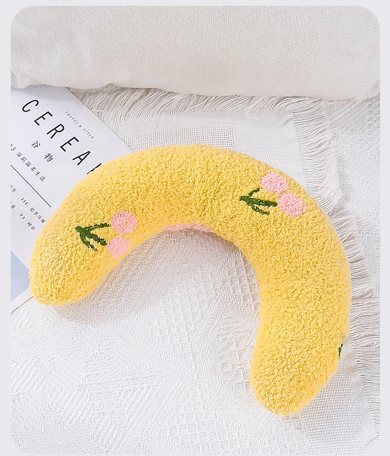 Almofada para cães e gatos, suprimentos para animais de estimação, protege a coluna cervical, travesseiro em formato de U para sono profundo, travesseiro para gatinhos e filhotes