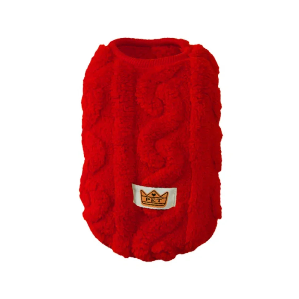 Roupas de lã macia para cães pequenos, suéter para gatos, outono e inverno, colete quente para filhotes, traje para buldogue francês e yorkshire